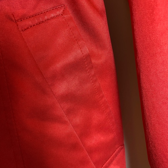 Vintage DKNY Adorable Red Trench Coat - Picture 6 of 8
